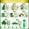32 Pcs St. Patricks Day Craft Kits for Kids,Sticker Craft Ornament St. Patricks Art Craft Irish Spring Home Class School Party Games Activities Gifts for Kids